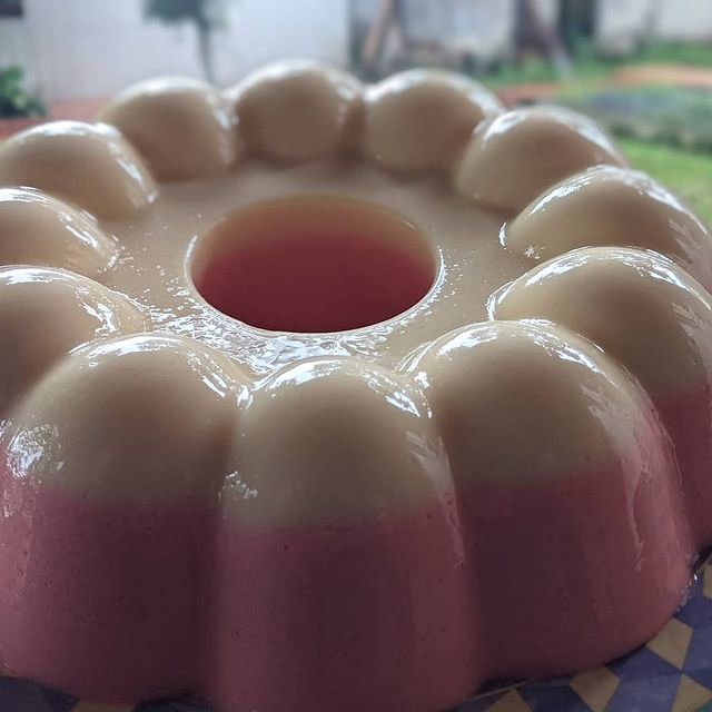resep puding strawberry
