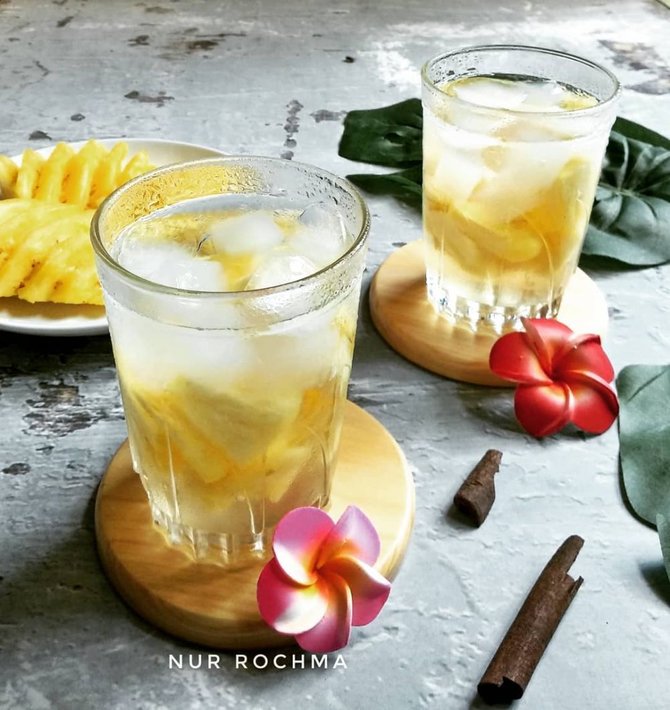 resep membuat minuman nanas