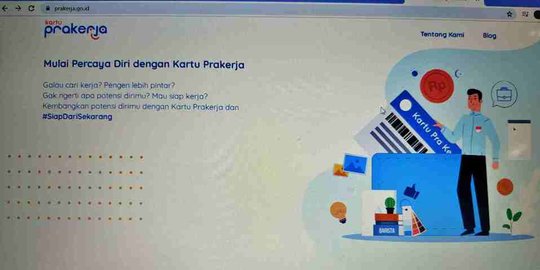 baru di dashboard program kartu prakerja