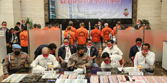 Bareskrim Ungkap Tersangka Pemalsuan Uang di Jakarta