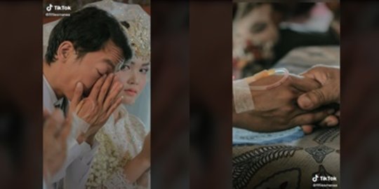 Pengantin Pria Sakit DBD Jelang Pernikahan, Tetap Akad Meski Tangan Terpasang Infus