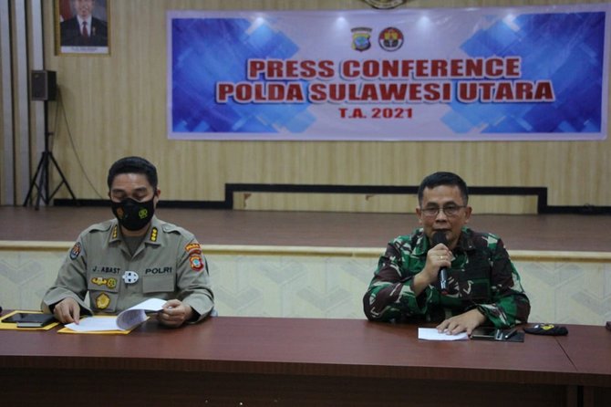 polisi dan tni beri keterangan soal sengketa lahan