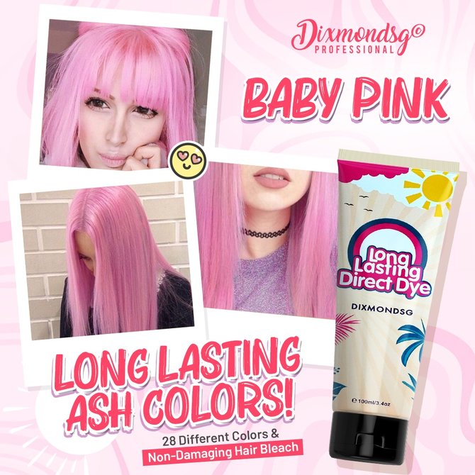 cat rambut warna pastel