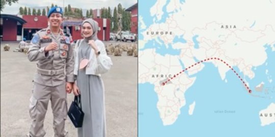 Kisah Cinta LDR Dokter Cantik dengan Polisi Ganteng, Terpisah Palembang-Afrika