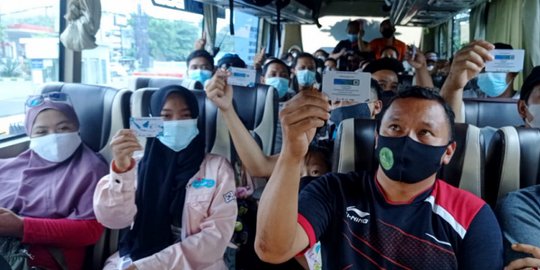 Tak Lolos Skrining Kartu Vaksin, 10 Bus Pariwisata Tujuan DIY Diputar Balik