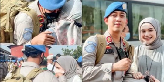 Kekasih Polisi Pamit Berangkat Tugas ke Afrika,Dokter Cantik Ini Beri Pesan Menyentuh