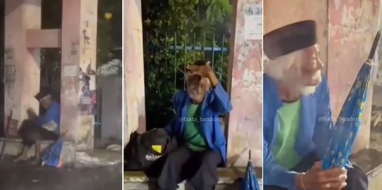 Viral, Video Kakek Usia 93 Tahun Hidup Sendiri Ditinggal Oleh Anaknya Tidur di Jalan