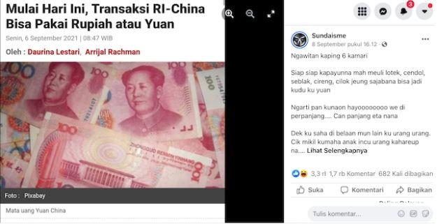 hoaks mata uang china jadi alat transaksi di indonesia