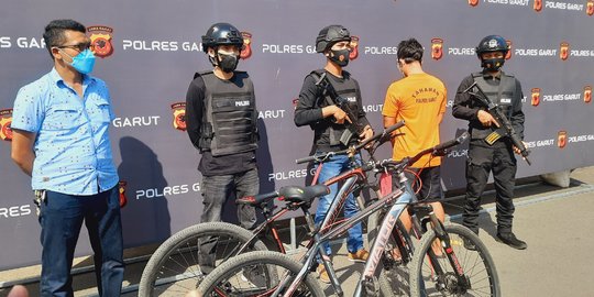 Polisi Bekuk Pencuri Spesialis Sepeda Gunung di Perumahan Elite Garut