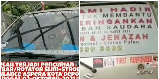 Viral Rotator Ambulans di Depok Dicuri Saat Jemput Pasien, Begini Kronologinya