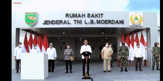 Jokowi Resmikan RS Jenderal TNI L.B Moerdani: Pembangunan Cepat Sekali, 20 Hari