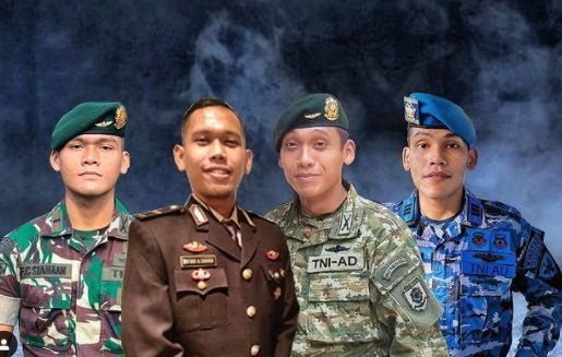 potret satu keluarga berprofesi tni polri ayah amp 4 anaknya sama sama perwira