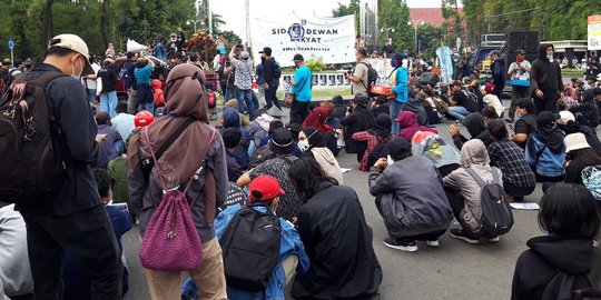 Dianggap Ganggu Ketertiban, 4 Mahasiswa Diamankan Polisi saat Demo di Serang