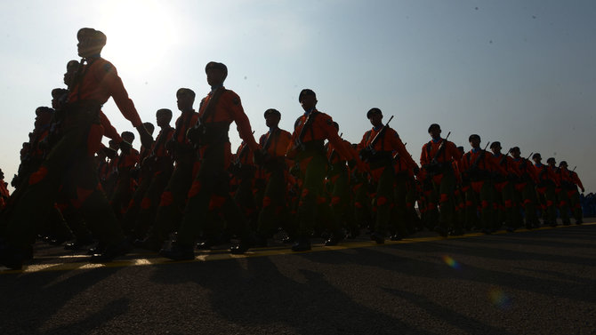 gladi bersih hut tni 74