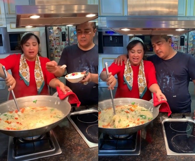 momen komjen pol agus andrianto masak bareng istri