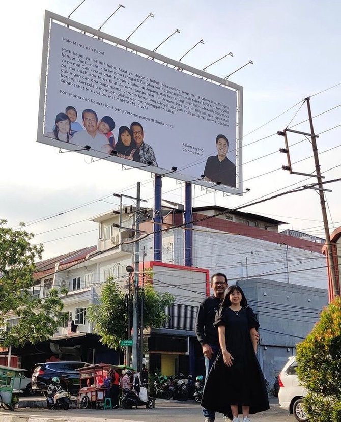 kedekatan jerome polin dan keluarga