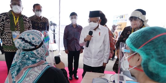 Kejar Target Herd Immunity Akhir 2021, Wapres Sebut Perlu 2,5 Juta Vaksinasi/Hari