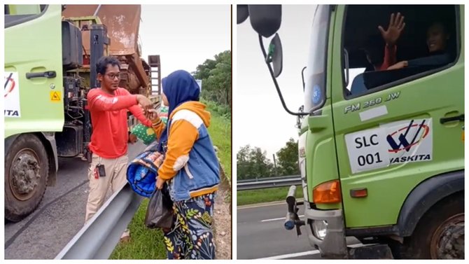 kisah pertemuan romantis suami dan istri di pinggir tol cipali