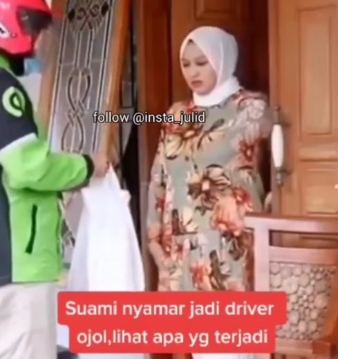 aksi pria nyamar jadi driver ojol dem beri kejutan