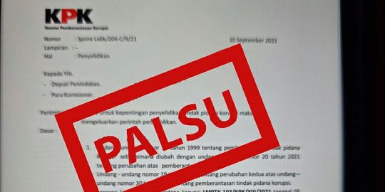 KPK Pastikan Surat Penyelidikan Korupsi Bupati Gowa Palsu