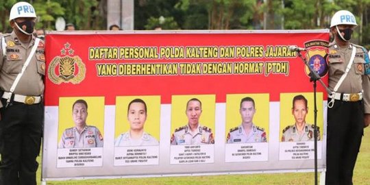 5 Anggota Polda Kalteng Dipecat Karena Kasus Narkoba hingga Bolos Kerja