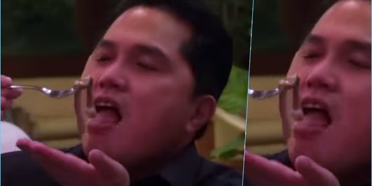 Respons Erick Thohir Cicipi Makan Ulat dan Cacing Tembelo Khas Papua