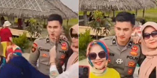 Polisi Tampan di Aceh Mendadak Dikerumuni Emak-Emak Bak Artis, Antre Foto Bersama