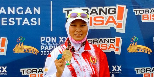 Atlet Dayung Sultra Julianti Sabet 2 Medali Emas PON XX Papua