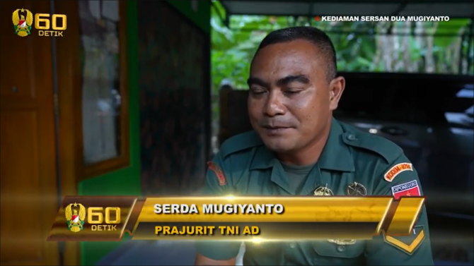 kabar terbaru serda mugiyanto