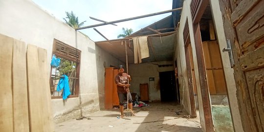 Puluhan Rumah di Serdang Bedagai Rusak Diterjang Angin Puting Beliung