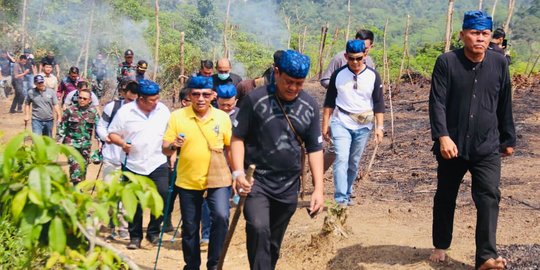 Kapolda Banten Ajak Danrem & Ketua Pengadilan Tinggi Reboisasi Lahan Baduy Dalam