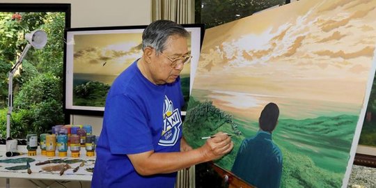 Pamerkan Lukisan Terbarunya, SBY Bicarakan Kontemplasi Kesuksesan dan Kegagalan