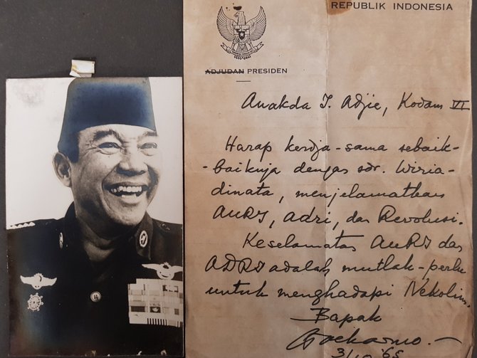 surat presiden sukarno untuk ibrahim adjie