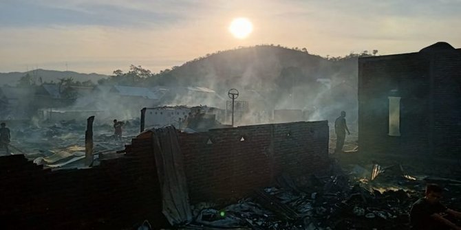 63 Rumah di Bima Terbakar, Diduga Akibat Pembakaran Sampah