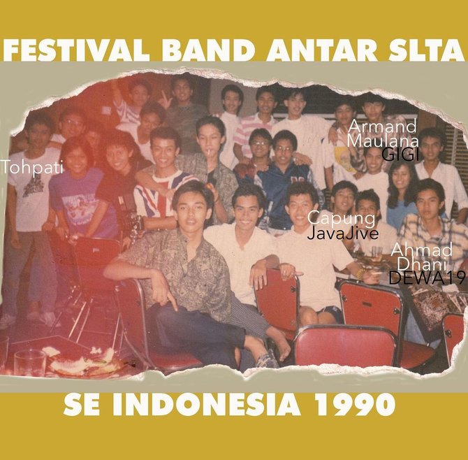 potret lawas ahmad dhani bersama armand maulana saat masih sma