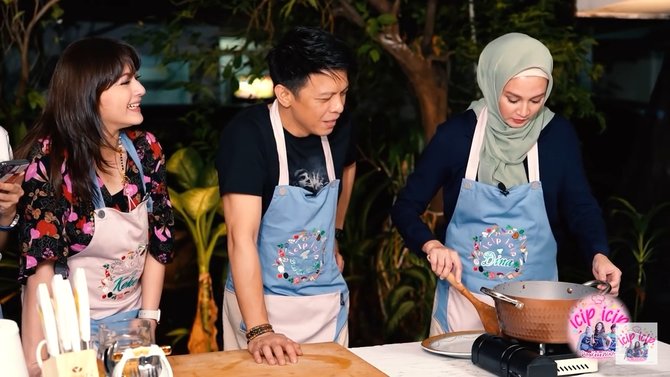 ariel noah masak bareng dinas lorenza dan cut keke serta windy