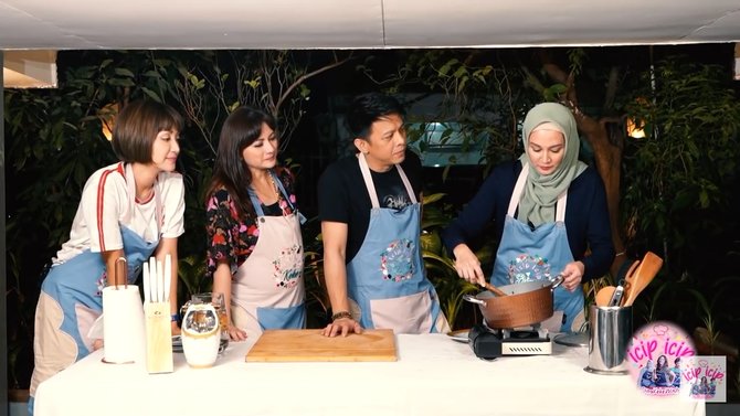 ariel noah masak bareng dinas lorenza dan cut keke serta windy