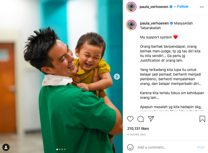 baim wong tuai kritikan usai tegur seorang kakek ini respons paula verhoeven