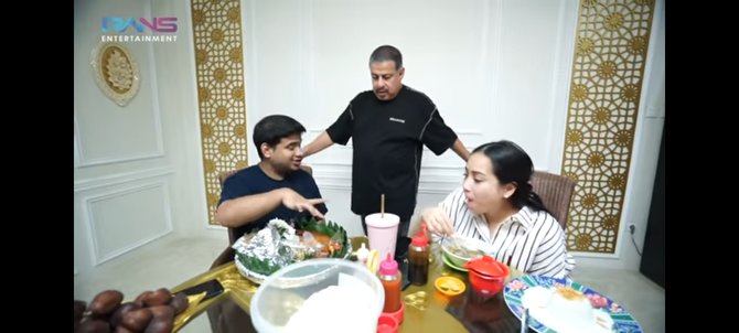 kocak ini momen nagita slavina makan bareng di rumah fadil amp pak muh