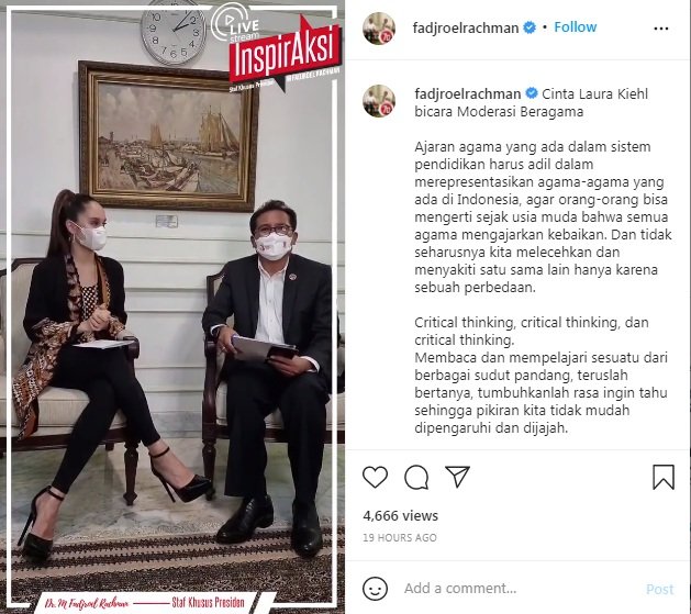 cinta laura ingin orang indonesia timur main lebih banyak dalam film ini alasannya