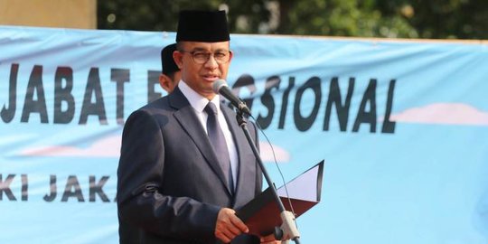 Anies Lantik 7 Pejabat Pemprov DKI, 2 di Antaranya Wali Kota