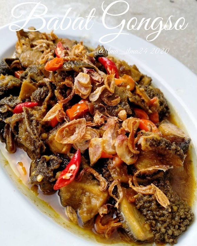 resep babat gongso