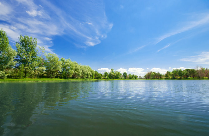 ilustrasi danau