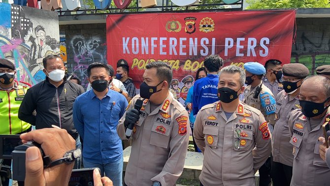 rilis kasus pembacokan pelajar di bogor