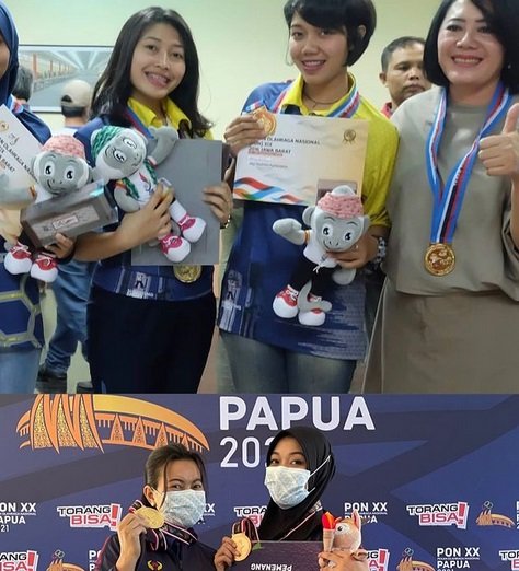 potret polwan cantik dapat medali emas minta bonus jodoh