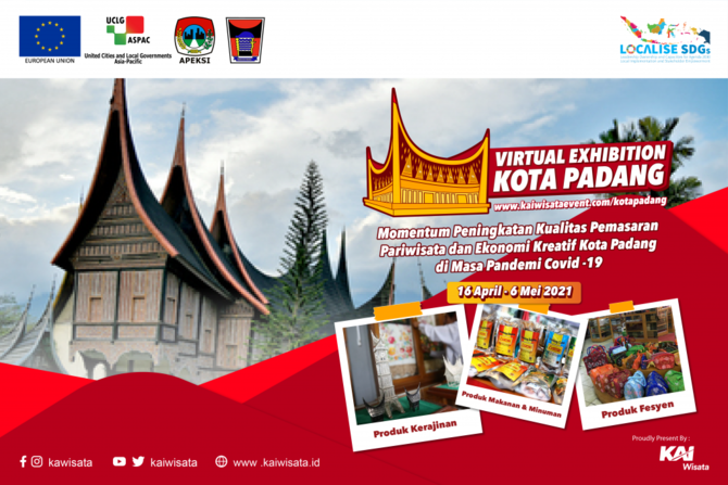 25 stand tampilkan daya tarik wisata pada virtual exhibition kota padang 2021