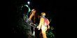 Cidera saat Turun Gunung Catur Pura Pucak Mangu, Seorang Pendaki Ditandu