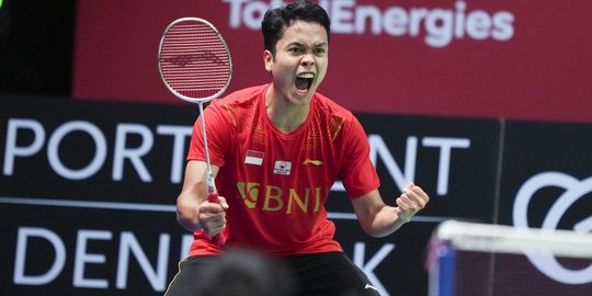 Selebrasi Anthony Sinisuka Ginting Rebut Piala Thomas 2020