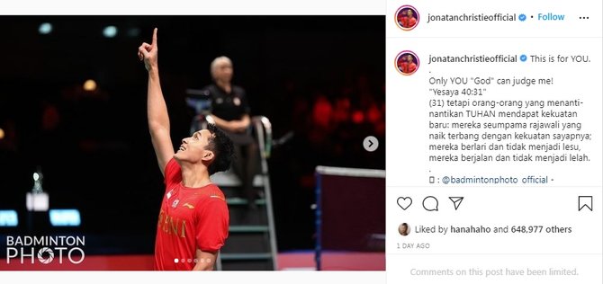 rayakan kemenangan thomas cup unggahan 7 pebulu tangkis indonesia ini curi perhatian