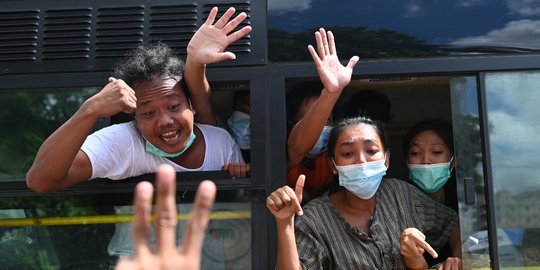 Junta Myanmar Bebaskan Ribuan Tahanan yang Protes Kudeta
